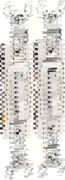 2 Pole, 120 to 277 VAC, 20 Amp, Commercial Grade Toggle Wall Switch